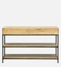 Melvin Solid Wood Console Table in Scratch Resistant Natural Finish