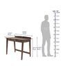 Melvin Solid Wood Study Table in Irish Walnut Finish