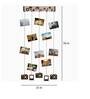 Brown Engineered Wood Memories Frame With Clips Photo Frames