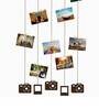 Brown Engineered Wood Memories Frame With Clips Photo Frames