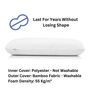 Memory Foam 24 x 15 Inch Pillow with Bamboo Cover