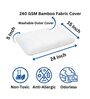 Memory Foam 24 x 15 Inch Pillow with Bamboo Cover