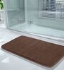 Brown Memory Foam Rectangular Bath Mat 20X32 Inches