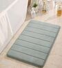 Grey Memory Foam Rectangular Bath Mat 20X32 Inches