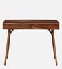Memphis Sheesham Wood Writing Table in Scratch Resistant Rustic Teak Finish