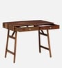 Memphis Sheesham Wood Writing Table in Scratch Resistant Rustic Teak Finish