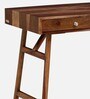 Memphis Sheesham Wood Writing Table in Scratch Resistant Rustic Teak Finish
