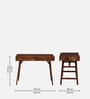 Memphis Sheesham Wood Writing Table In Scratch Resistant Provincial Teak Finish