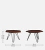 Fazola Sheesham Wood Coffee Table In Scratch Resistant Black Finish