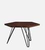Fazola Sheesham Wood Coffee Table In Scratch Resistant Black Finish