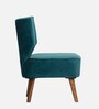 Menchester Fabric Slipper Chair in Green Colour