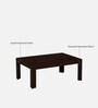 Menen Sheesham Wood Coffee Table In Scratch Resistant Walnut Finish