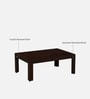 Menen Sheesham Wood Coffee Table In Scratch Resistant Walnut Finish