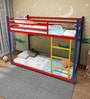 Homdec Mensa Metal Bunk Bed in Multicolour Colour