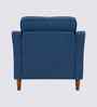 Menta Boucle Fabric Lounge Chair In Blue Colour