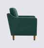 Menta Boucle Fabric Lounge Chair In Green Colour