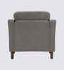 Menta Boucle Fabric Lounge Chair In Grey Colour
