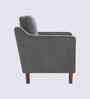 Menta Boucle Fabric Lounge Chair In Grey Colour
