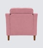 Menta Boucle Fabric Lounge Chair In Pink Colour
