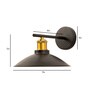 Menu Cast Black Matt Metal Wall Light