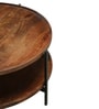 Merano Round Coffee Table in Tubbaq finish