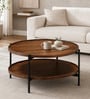 Merano Round Coffee Table in Tubbaq finish