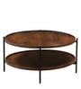 Merano Round Coffee Table in Tubbaq finish