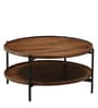 Merano Round Coffee Table in Tubbaq finish