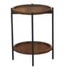 Merano Round Side Table in Tubbaq Finish Merano Round Side Table in Tubbaq Finish