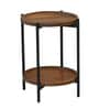 Merano Round Side Table in Tubbaq Finish Merano Round Side Table in Tubbaq Finish