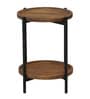 Merano Round Side Table in Tubbaq Finish Merano Round Side Table in Tubbaq Finish