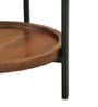 Merano Round Side Table in Tubbaq Finish Merano Round Side Table in Tubbaq Finish