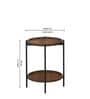 Merano Round Side Table in Tubbaq Finish Merano Round Side Table in Tubbaq Finish