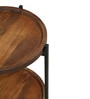 Merano Round Side Table in Tubbaq Finish Merano Round Side Table in Tubbaq Finish