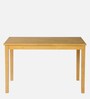 Merche Solid Wood 4 Seater Dining Table Set In Natural Finish