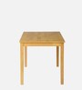 Merche Solid Wood 4 Seater Dining Table Set In Natural Finish
