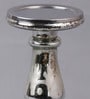Mercury Glass 5.5 x 5.5 x 12 Inch Mouth Blown Glass Candle Holder