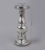 Mercury Glass 5.5 x 5.5 x 12 Inch Mouth Blown Glass Candle Holder