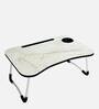 Mercury Portable Table in Light Grey Finish