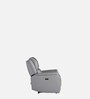 Meredith Leather 3 Seater Motorised Recliner In Light Grey Colour