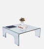 Merida Glass Top Coffee Table In Clear Glass Colour