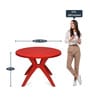 Meridian 4 Seater Patio Set In Brigth Red Colour
