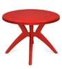 Meridian 4 Seater Patio Set In Brigth Red Colour