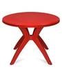 Meridian 4 Seater Patio Set In Brigth Red Colour