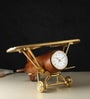 Meridians Sentinel Table Clock Gold