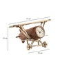 Meridians Sentinel Table Clock Gold
