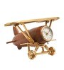 Meridians Sentinel Table Clock Gold