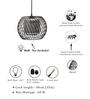 Merlin Black Metal Hanging Light