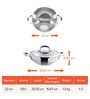 Selecta Nickel Free Silver Stainless Steel Kadhai with Lid