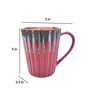 Merlot Auric 350ml Red & Brown Ceramic Coffee Mug